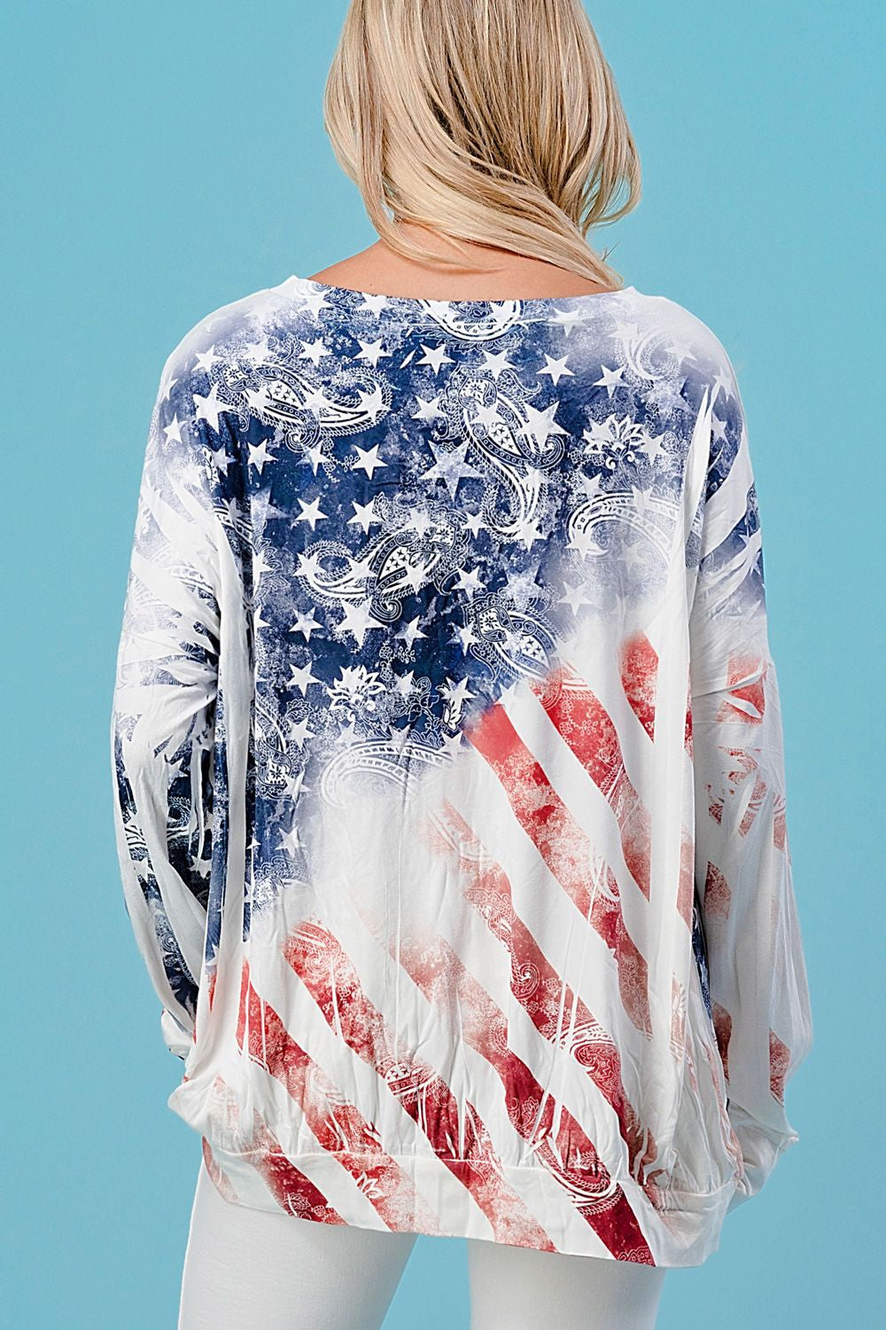 Blumin Long Sleeve Flag Top