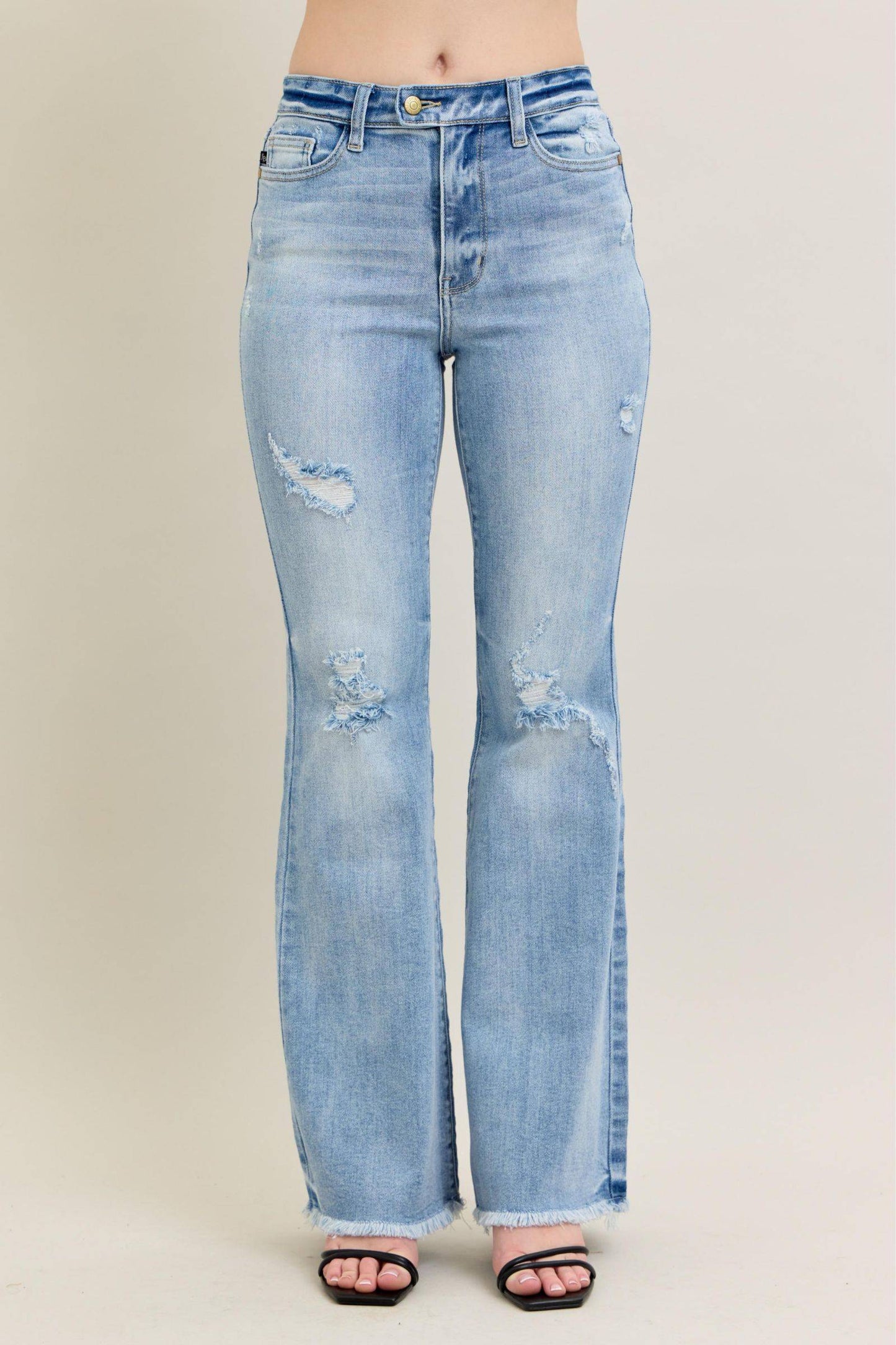 Judy Blue HW Flare  W/Shield Pockets