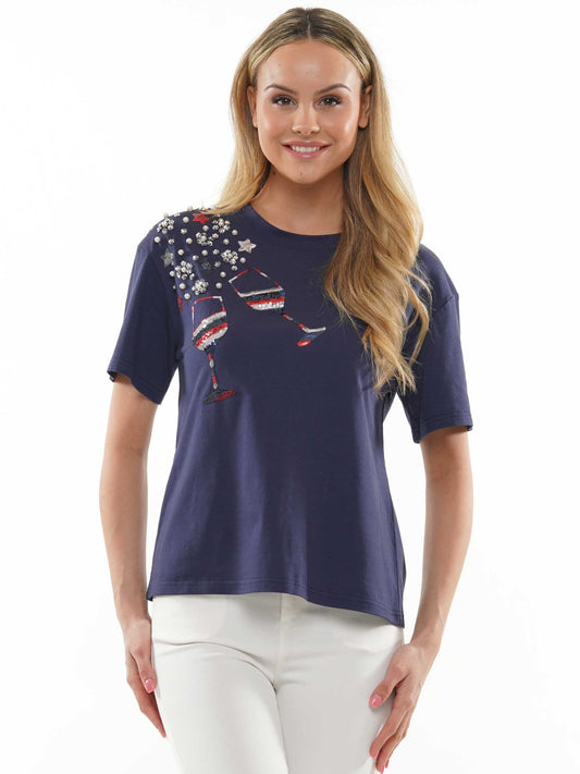 ATW American Wine Glass Tee