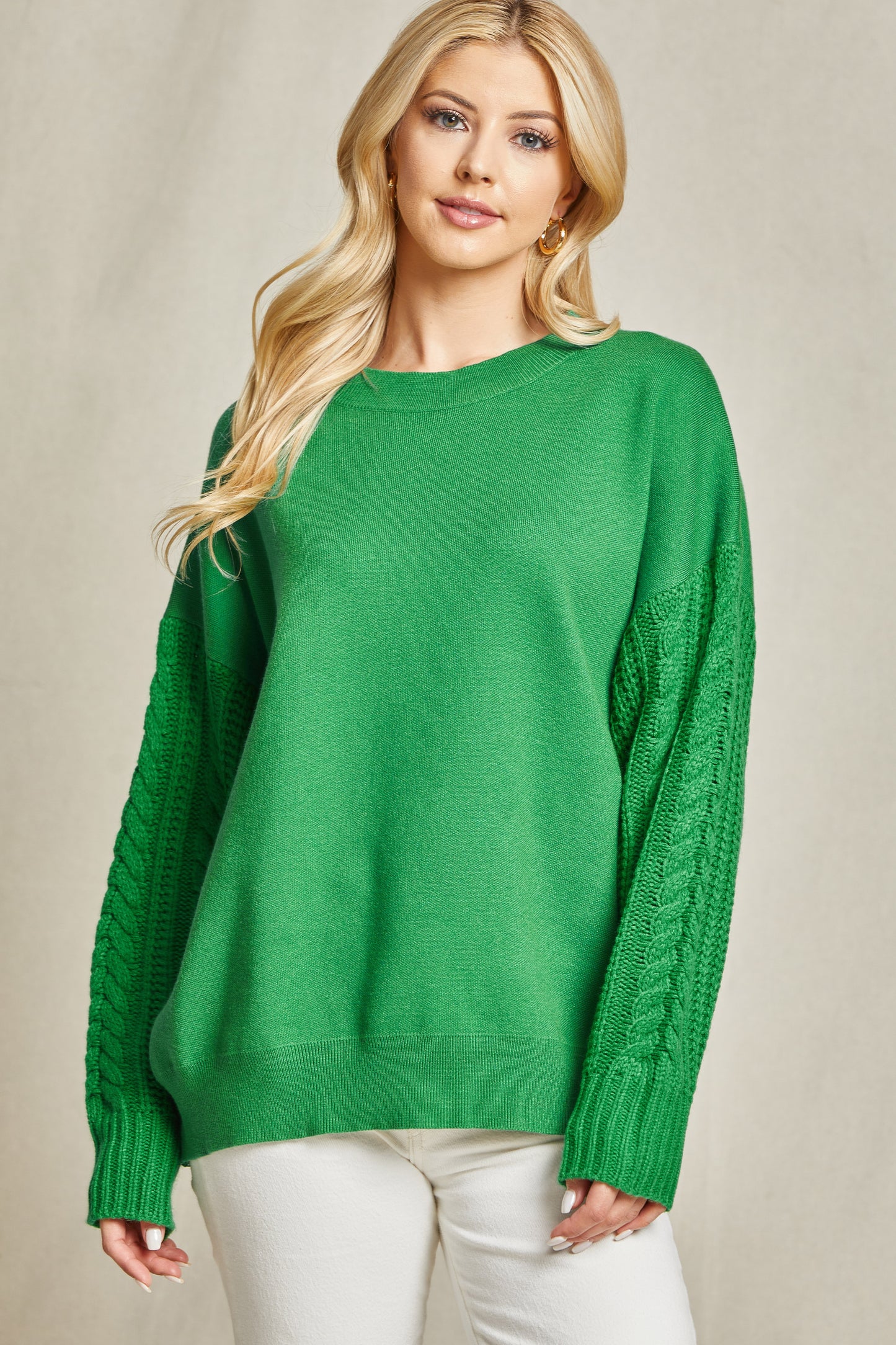 Beeson River Knitted Sleeve Sweater
