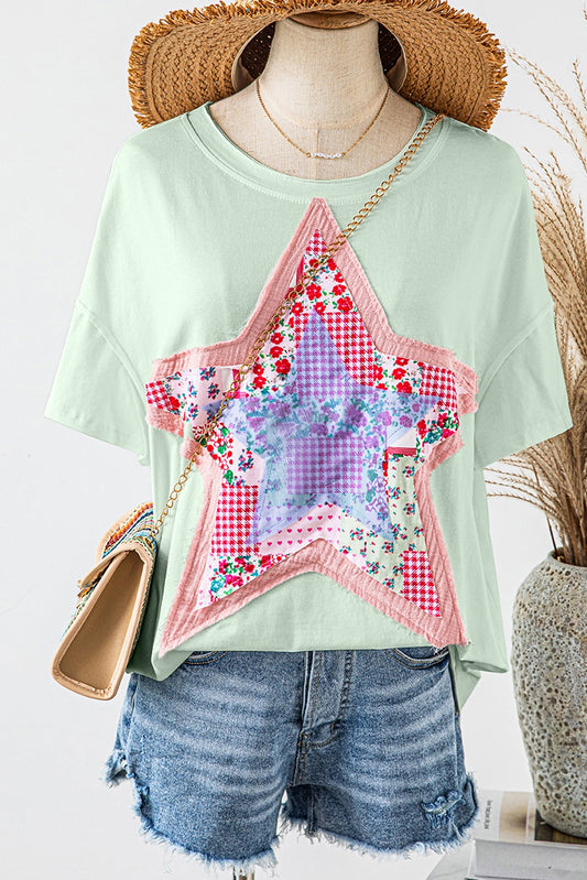 FashionWorks Star Patchwork T-Shirt