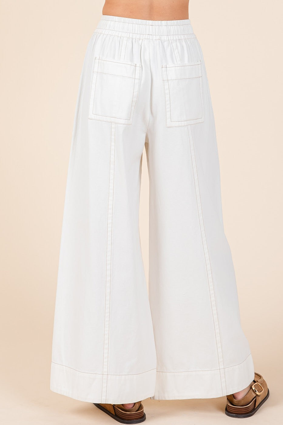 Mittoshop Cotton Twill Woven Wide Leg Pants