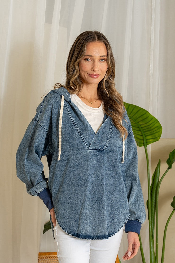 Sew In Love Denim Top