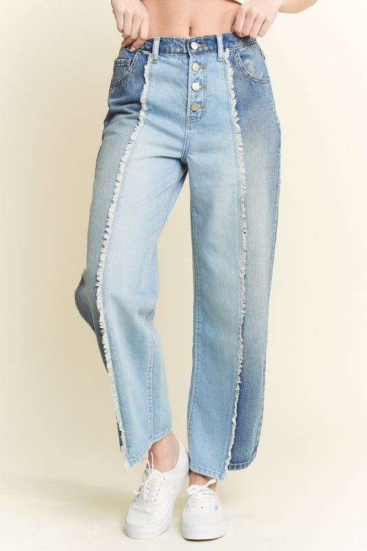 Jade By Jane Split Decision Denim Pant
