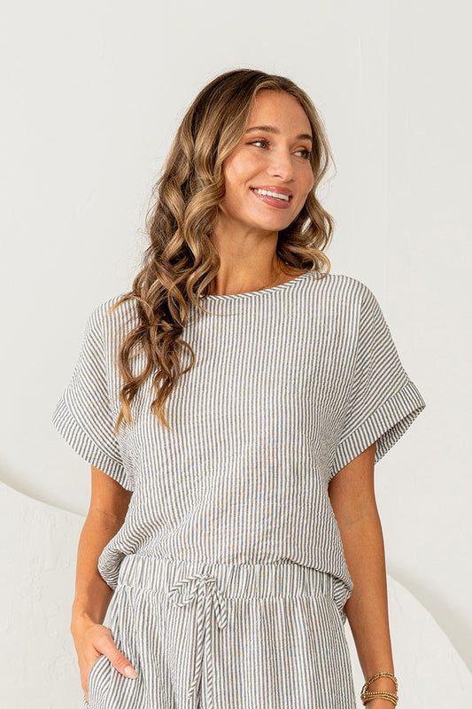 Sew in Love Boxy Stripe Top