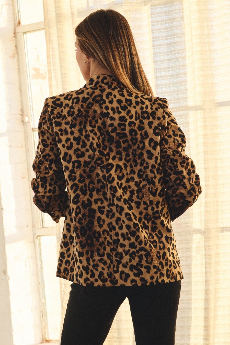 Oddi Leopard Printed Blazer