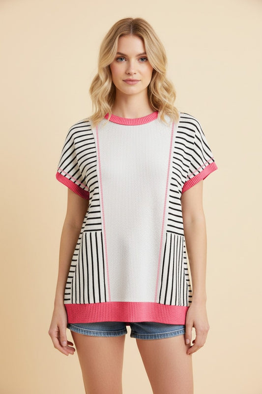 Heimish Textured Ribbed W/Pockets Top