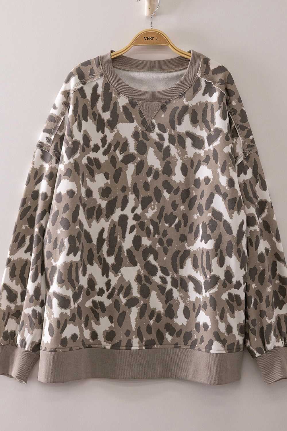 New In Abstract Print Pullover