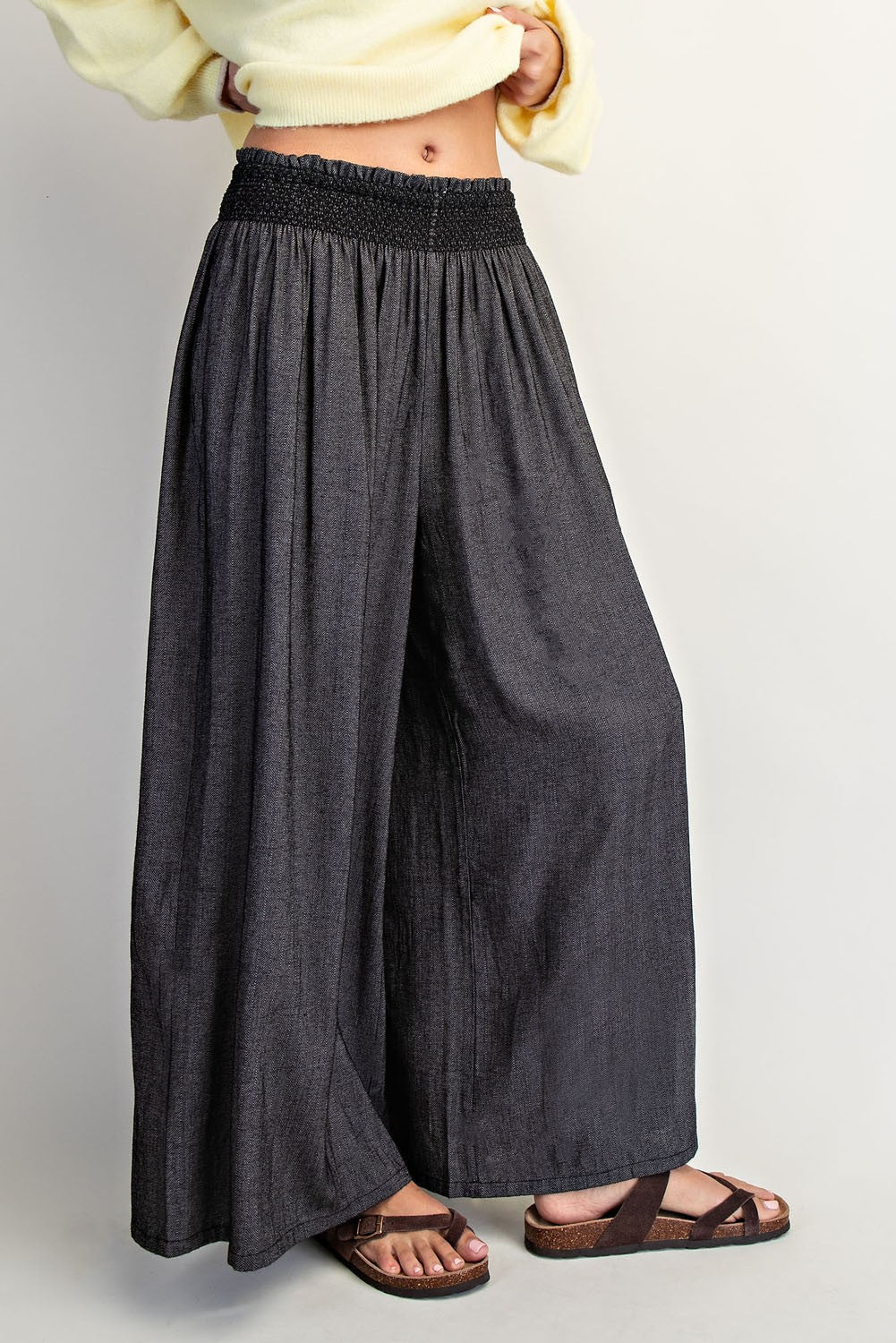 Cotierra Linen-Blend Wide Leg Pants