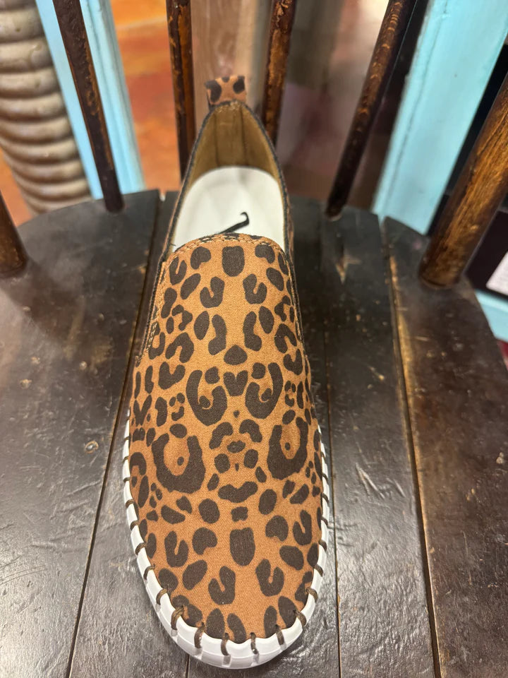 Very G Sandra Tan Leopard Shoe