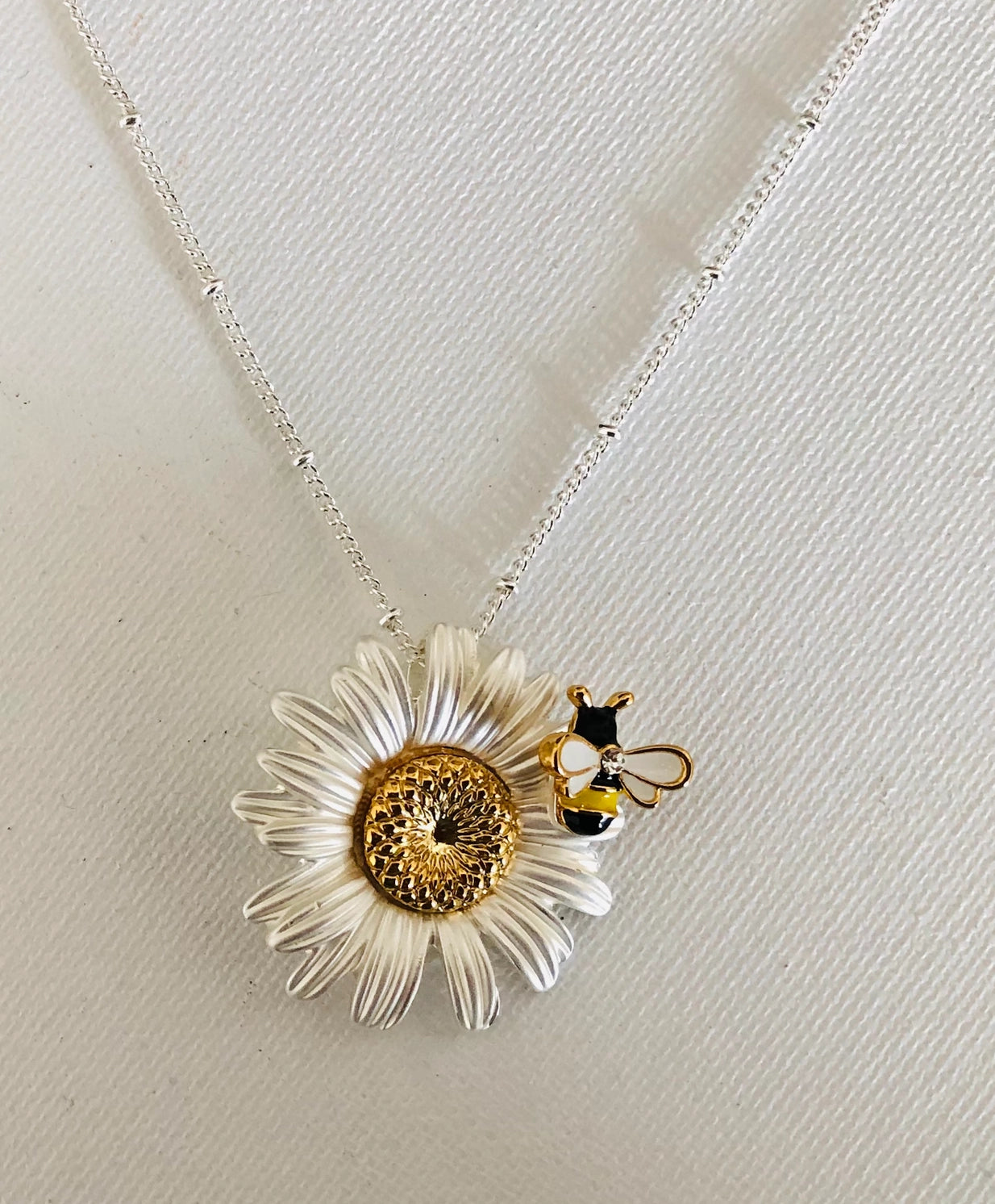Carol Young Silver Bee Necklace