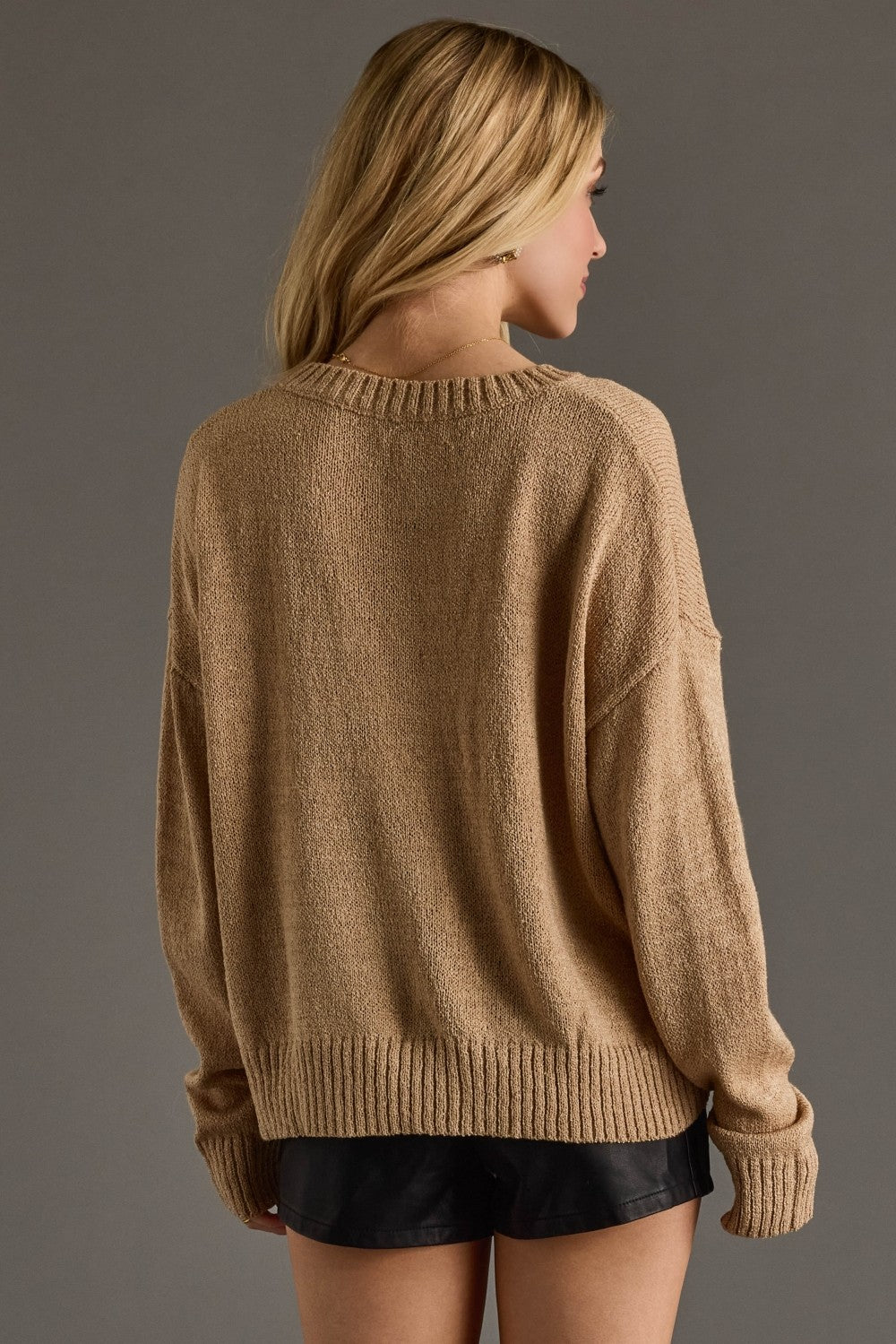 Panache Apparel  Lightweight Coffee Sweater