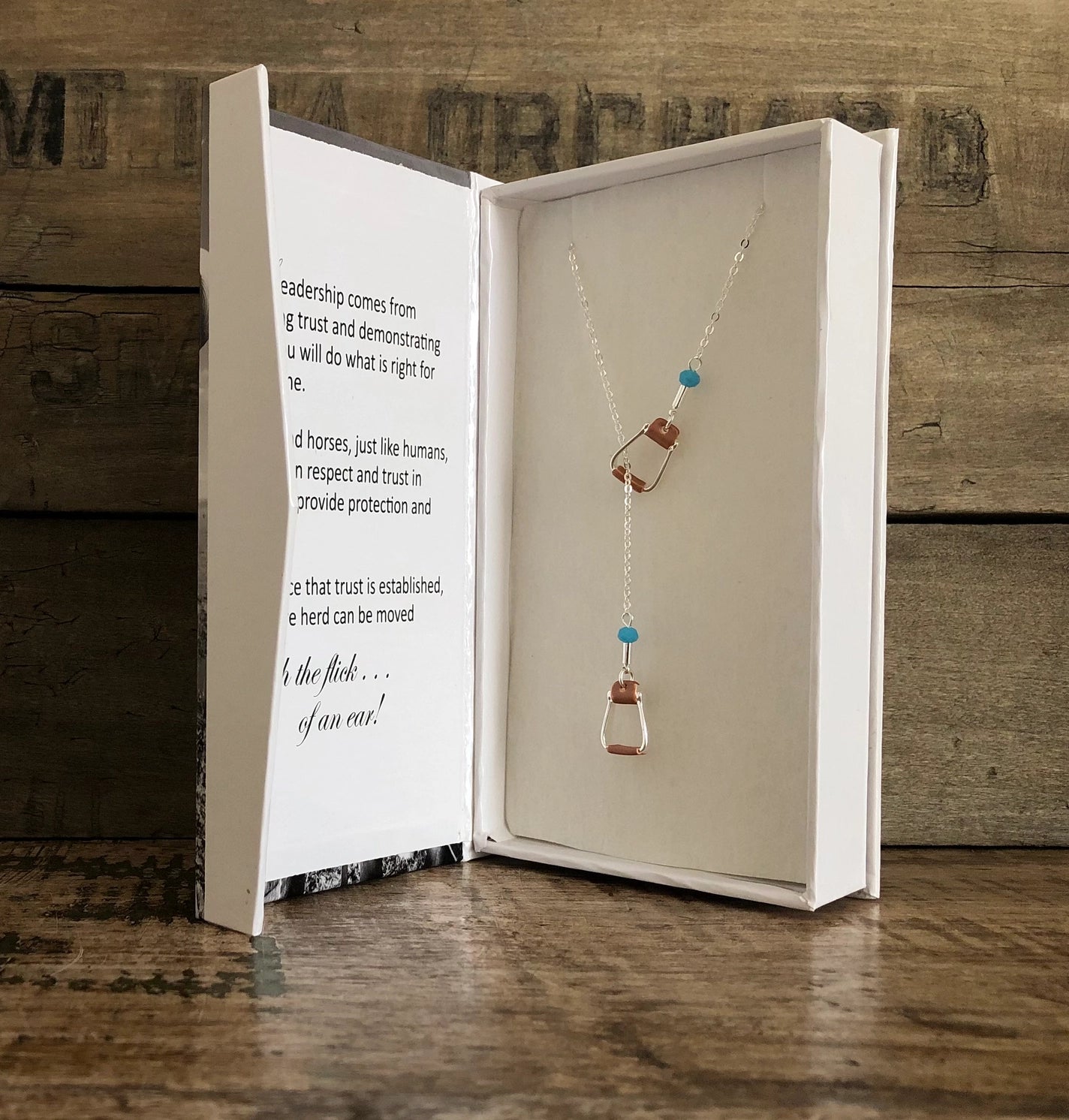 Carol Young Silver Stirrup Necklace