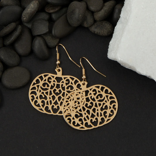 Howards Gold Pumpkin Earrings