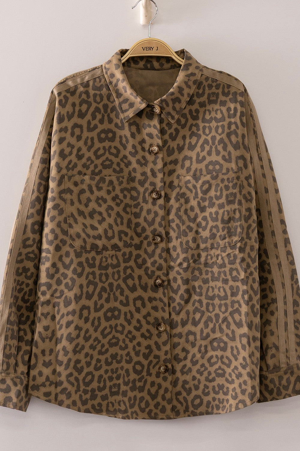 New In Leopard Print Utility Shirt
