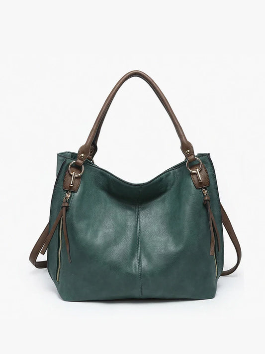 Jen & Co. Connar Distressed Side Pocket Tote