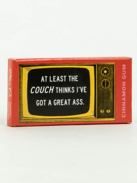 Blue Q Couch Thinks Gum