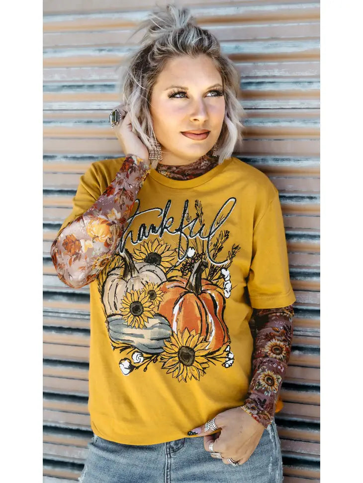 Bella Canvas Thankful For Harvest Tee