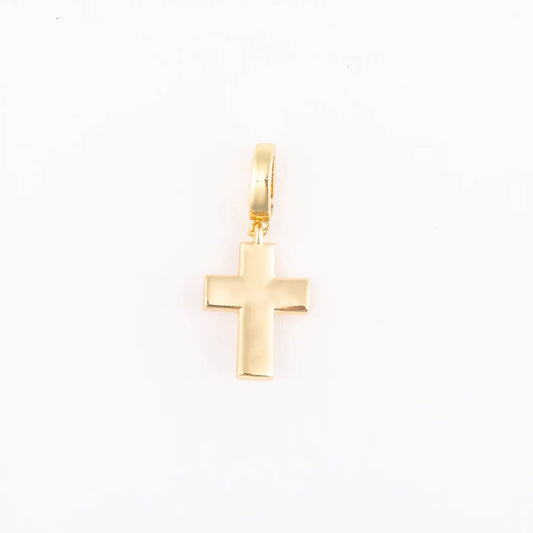 Michelle McDowell Gold Plated Cross Girl Charm