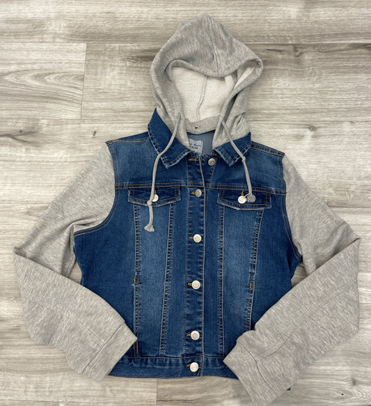 Love Tree Demin Jacket W/Removeable Hood