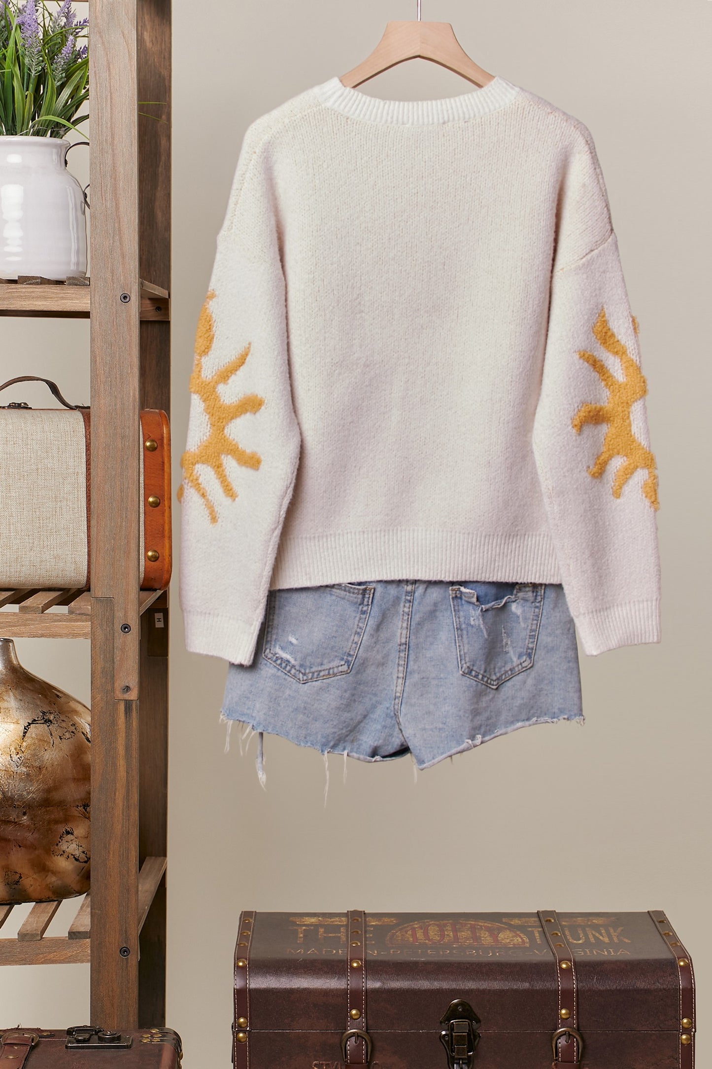 Mello  Sweater With Yellow Sun Patch