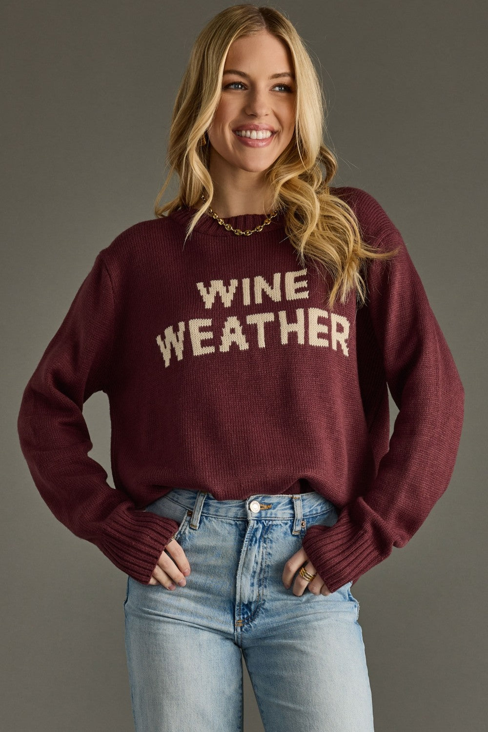 Panache Apparel Wine Weather Sweater