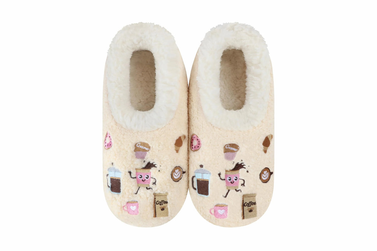 Snoozies Mini Paws Embroidery Slippers