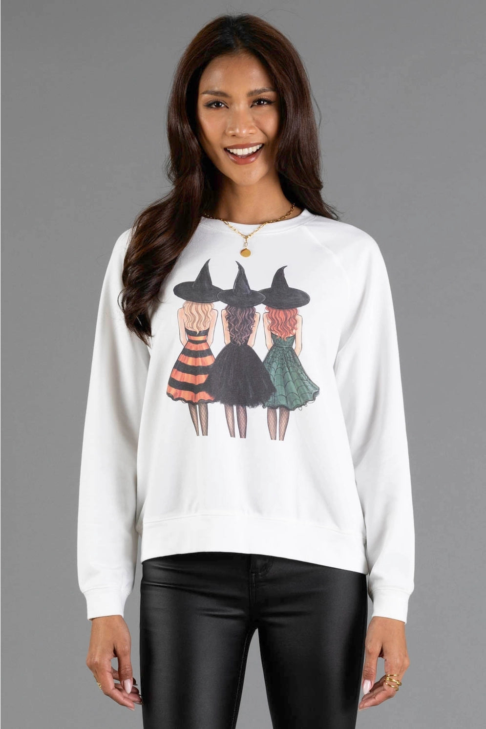 Panache Apparel Halloween Girls Lightweight Sweatshirt