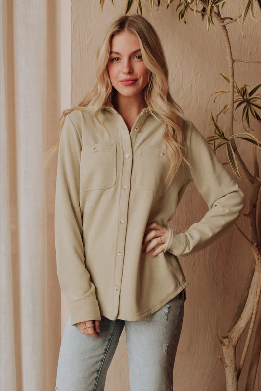 Panache Apparel Lt. Green Soft Button Up