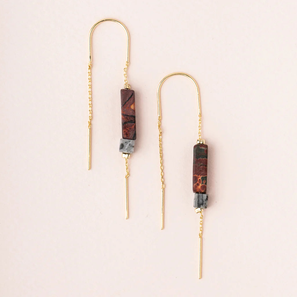 Scout Rectangle Stone Earrings