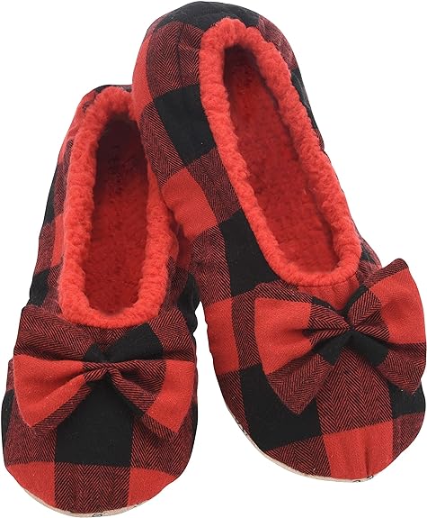 Snoozies Plaid Slippers