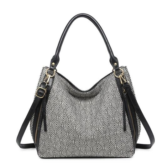 Jen & Co. Connar Diamond Print Tote