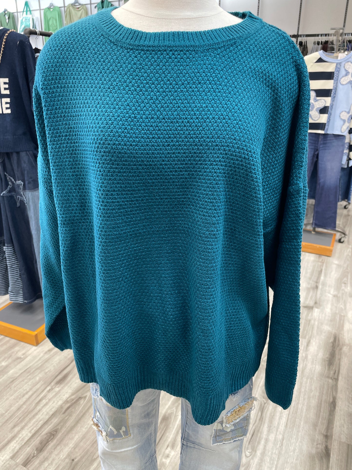 Zenana Round Neck Basic Sweater