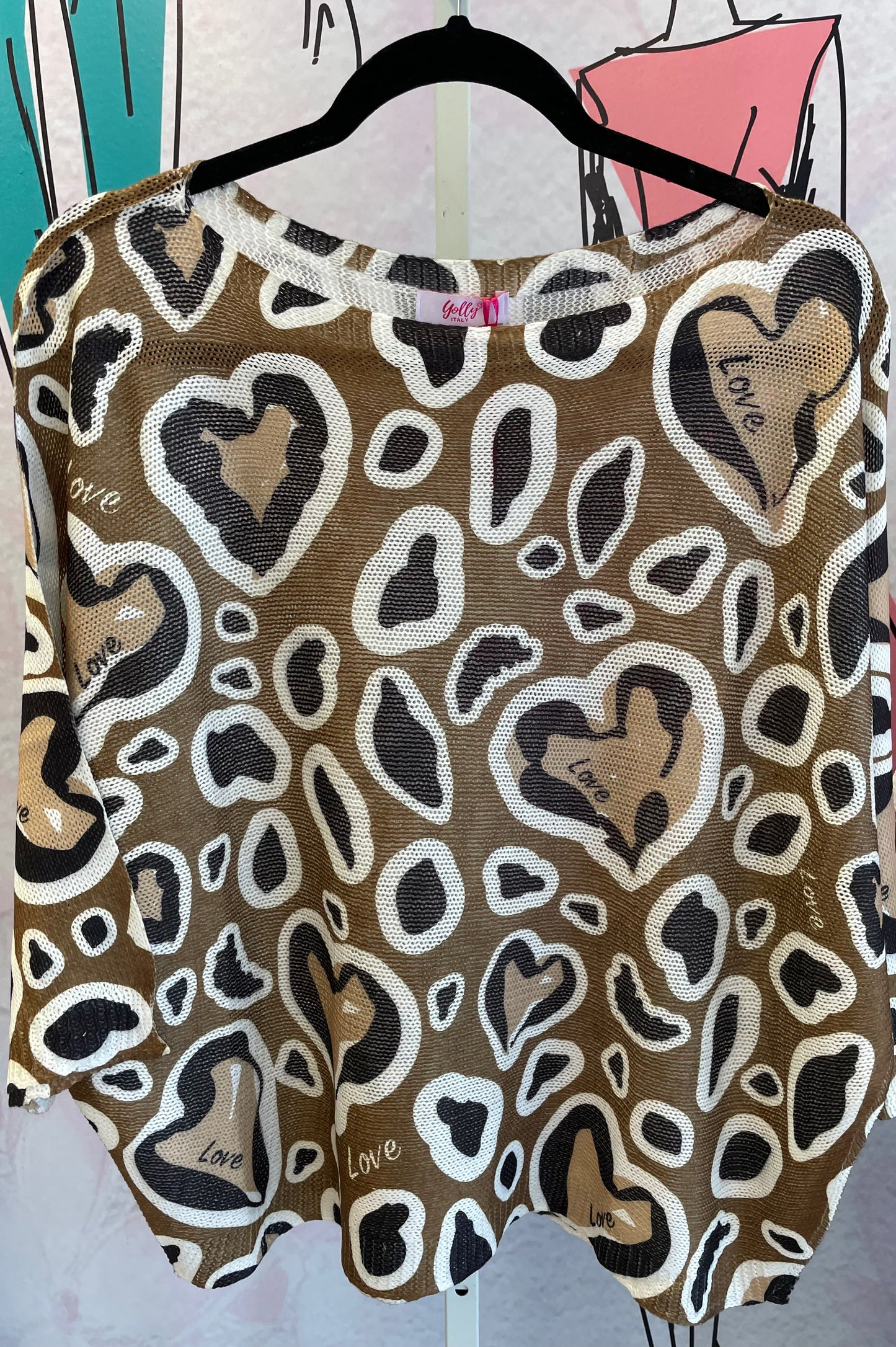 Yolly Love Animal Print Top