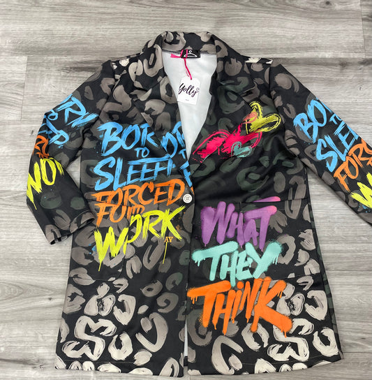 Yolly Born To Sleep Graffiti Jacket