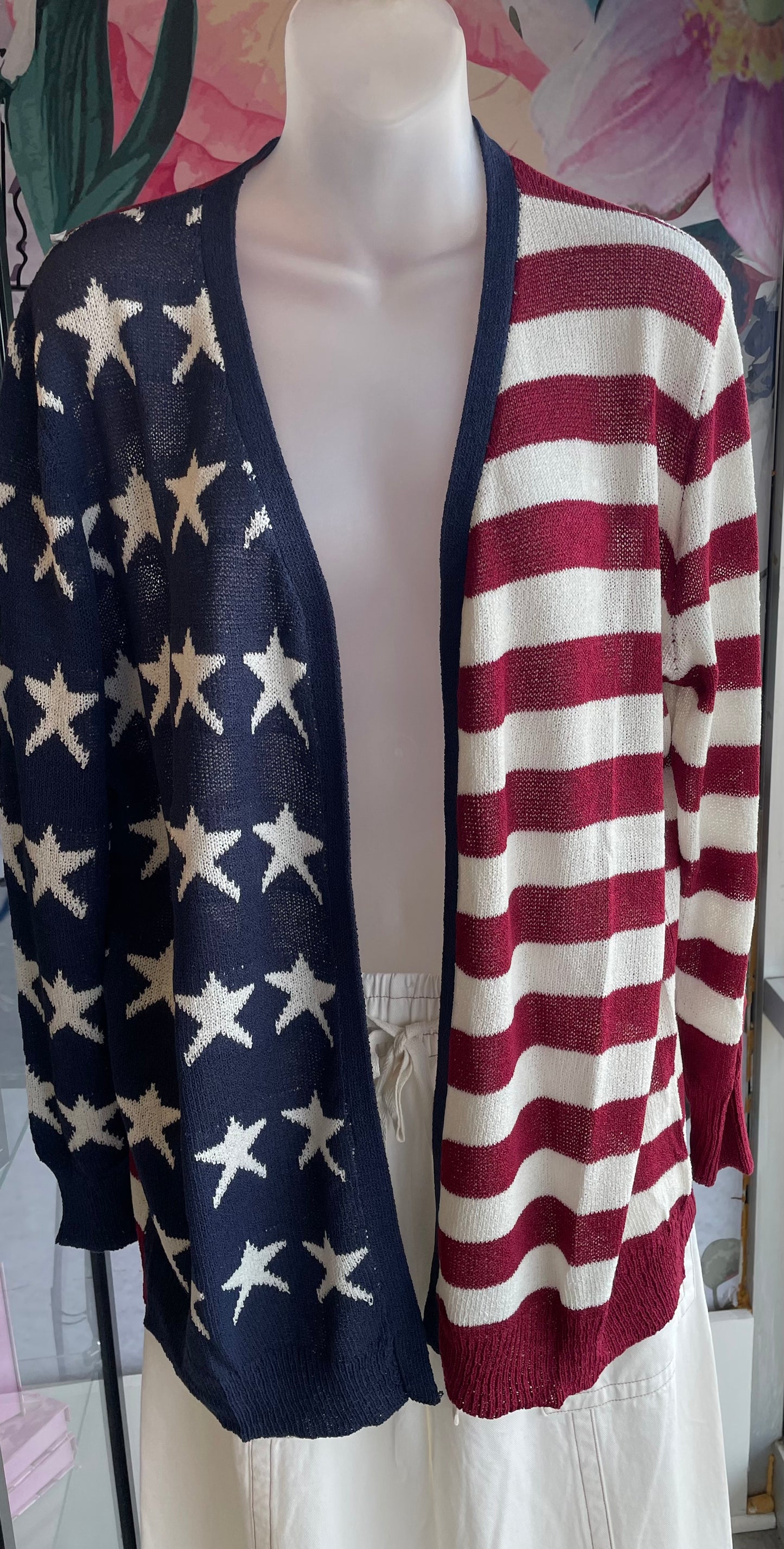 Cozy Co. Americana Light Knit Cardigan