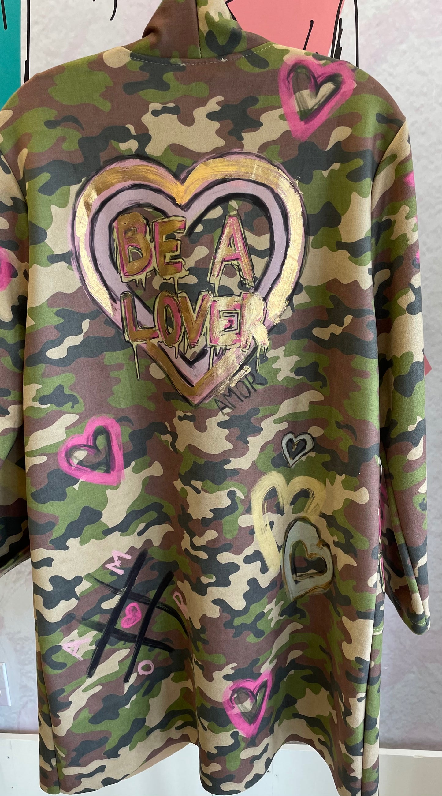 Yolly Camo Be A Lover Coat