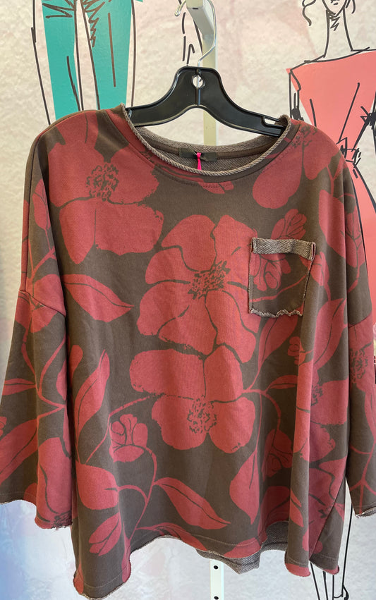 Yolly  Fall Floral Pullover