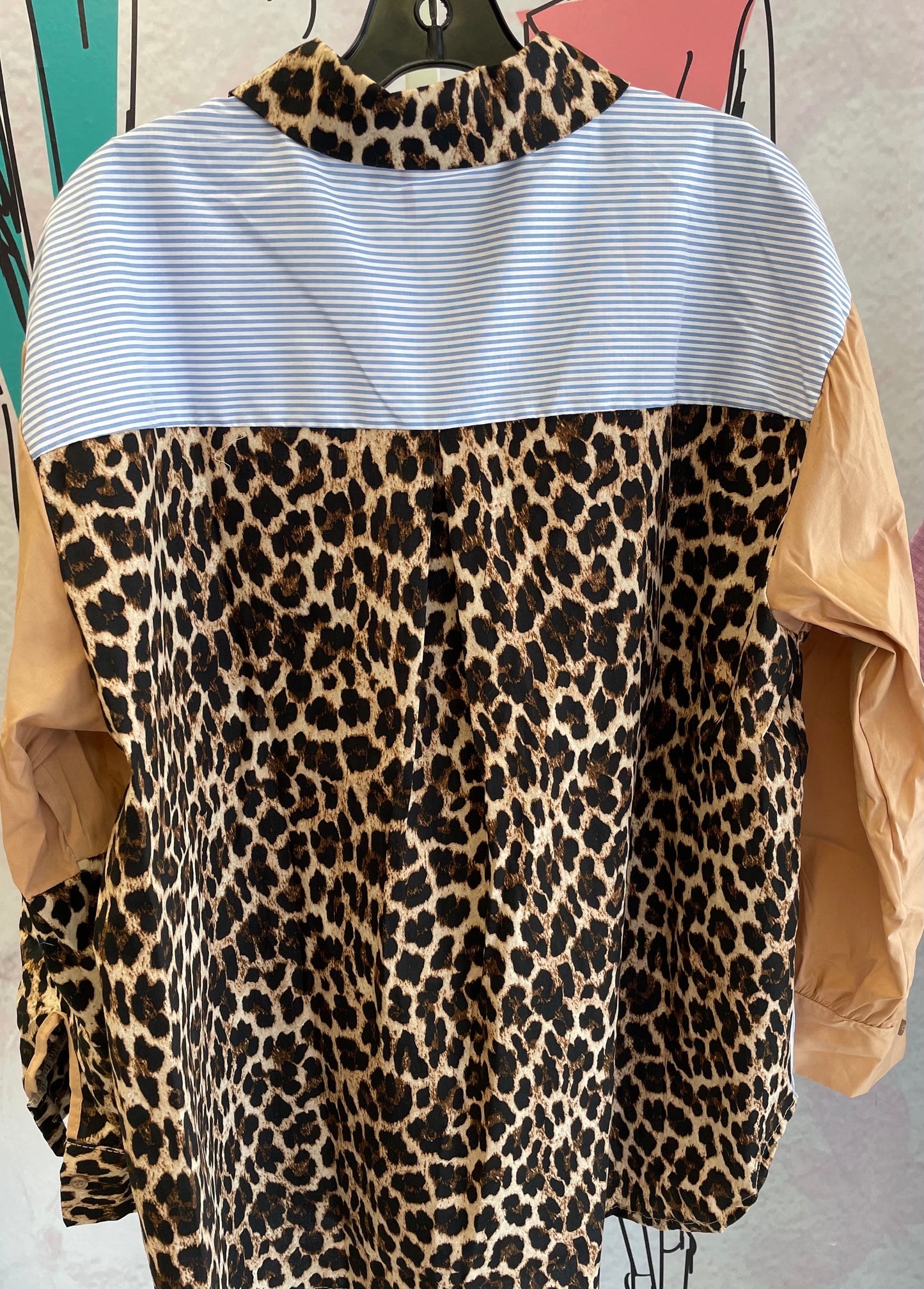 Yolly Long Sleeve Leopard Blouse