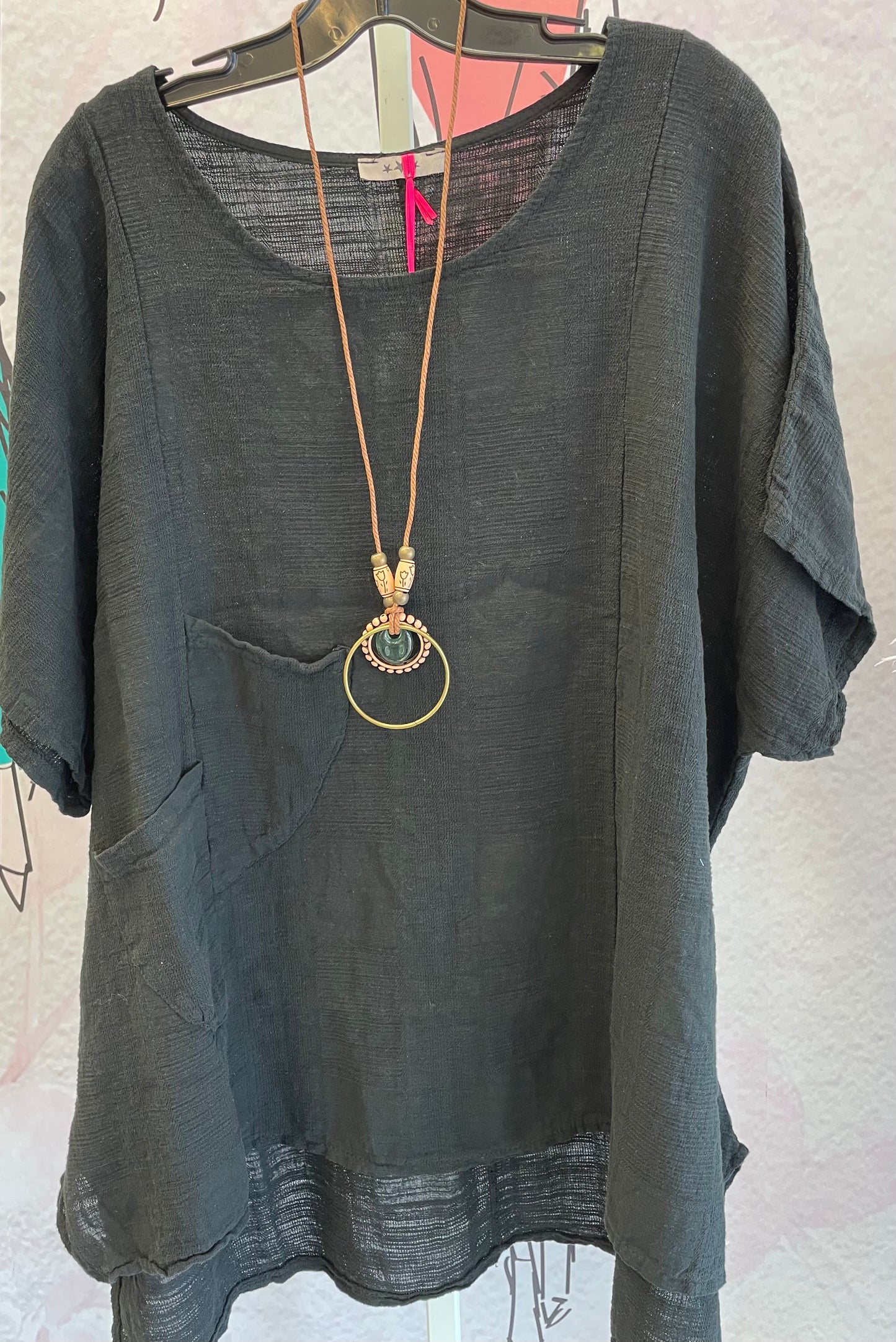 Yolly Hi-Low Cotton/Linen Top