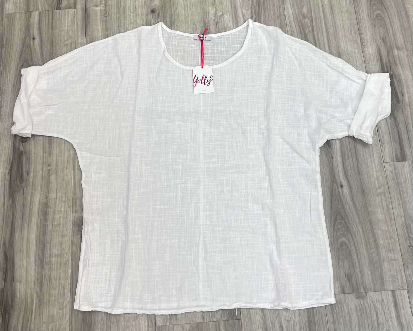 Yolly Cotton Top W/Necklace