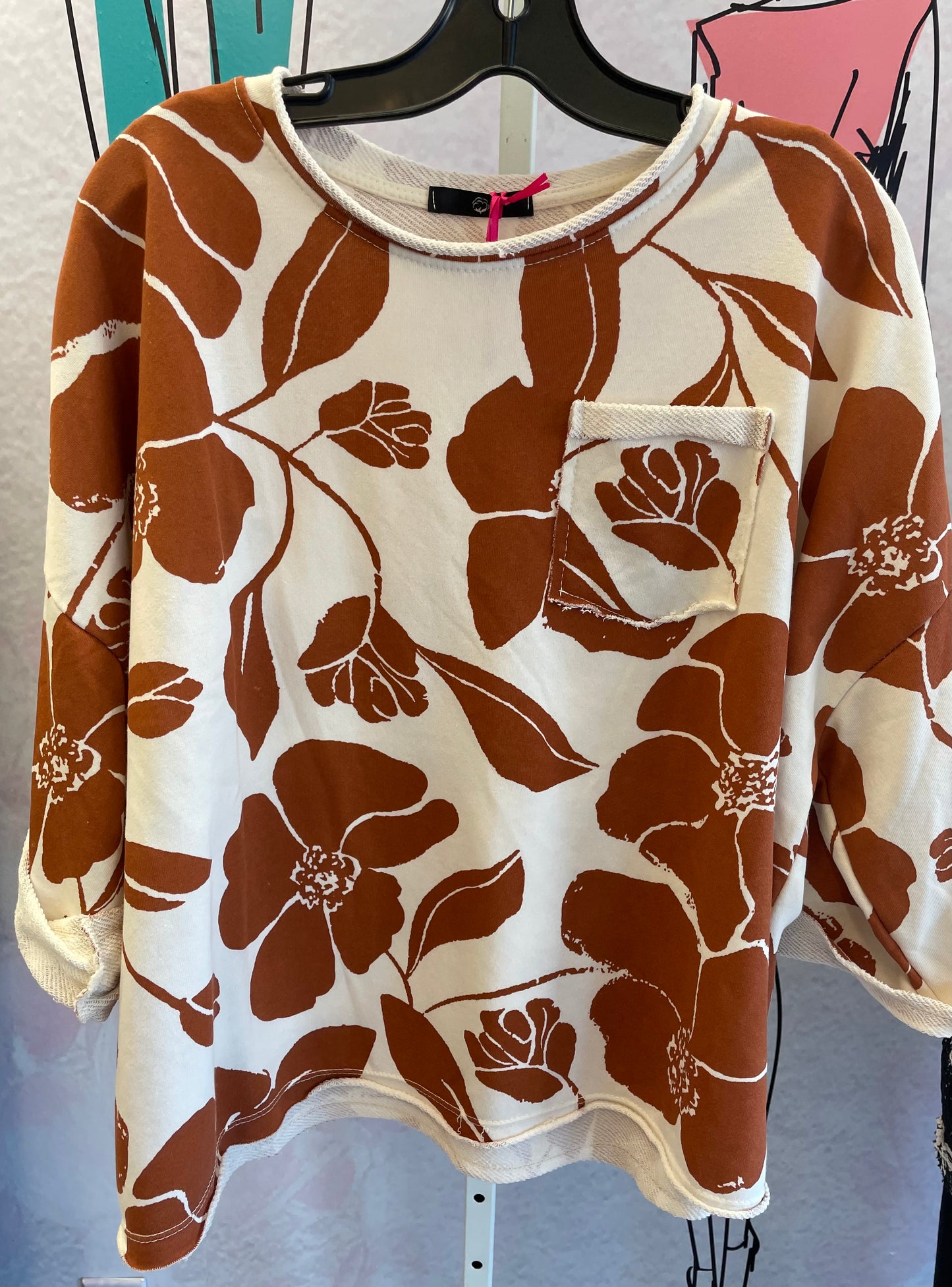 Yolly  Fall Floral Pullover