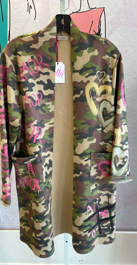 Yolly Camo Be A Lover Coat