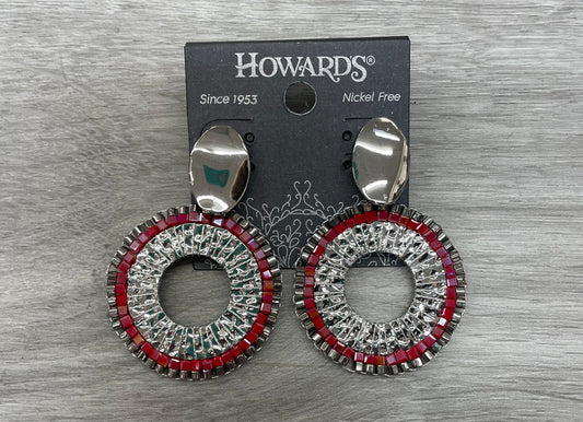 Howard's Round Rhinestone Earrings