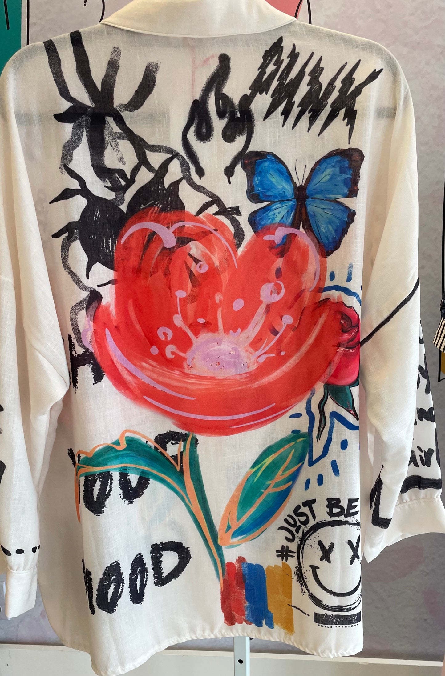 Yolly Flower Graffiti Blouse