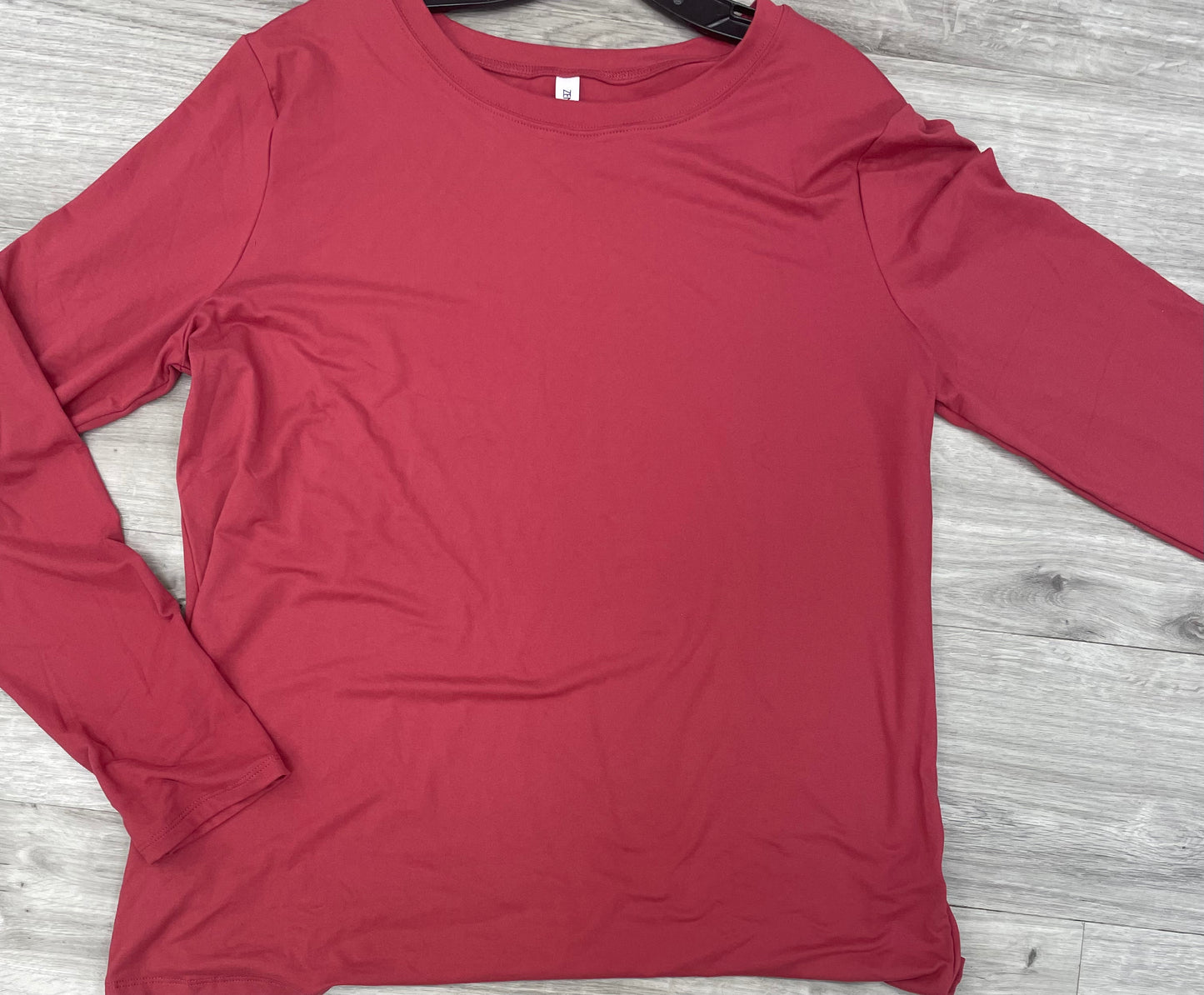 Zenana Plus Size Microfiber Long Sleeve Tee