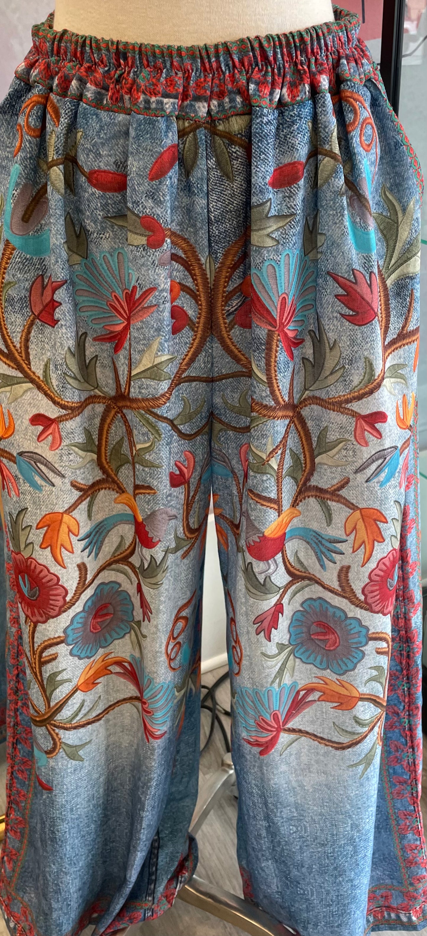 Yolly Printed Lightweight Pull On Pants