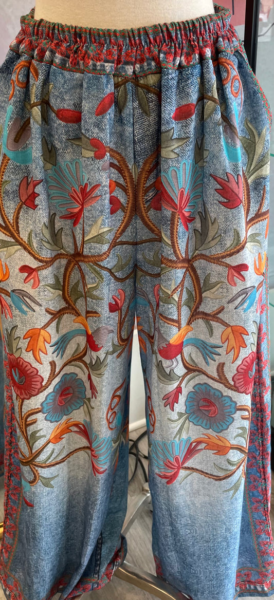 Yolly Printed Lightweight Pull On Pants