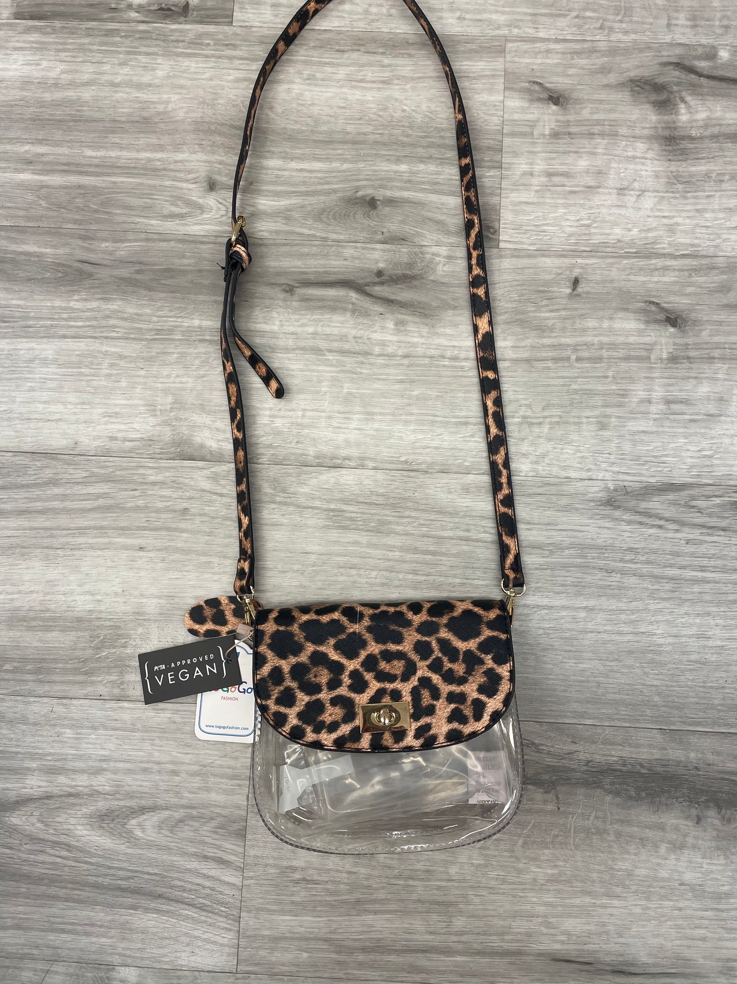 To Go Go Clear Crossbody Purse W/ Adjustable Strap