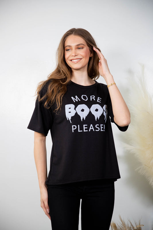 Sew In Love More Boos Please Tee